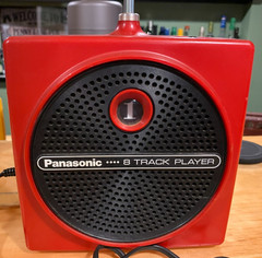 1970’s Panasonic Dynamite Plunger Portable 8 Track Player Working w/Cord RQ-830S