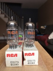 NOS/NIB RCA 12AX7/ECC83 TWEED BLACKFACE FENDER 1969 TEST NOS