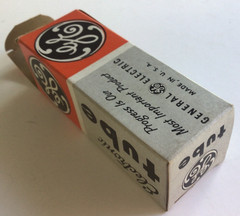GE 6SN7GTB Vacuum Tube Vintage Tested Good with Original Box