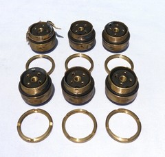 5935-00-376-9334 4-Pin Electrical Receptacle Connector (Lot of 6pcs)