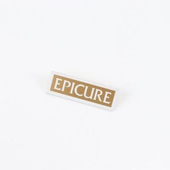 Epicure Speaker Logo Badge Emblem Custom Made 38mm(1.49″)X12.5mm(0.47″) GOLD