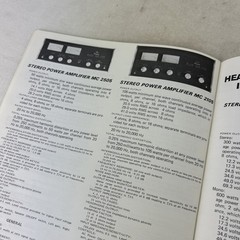 McIntosh History Audio Stereo Catalog of Amps Preamps Tuners Speakers M608X
