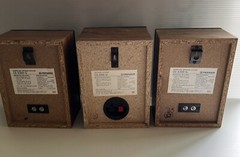 2 Vintage Pioneer CS-X300-Q + 1 Cs-x500-Q Surround Speakers Book Shelf Tested