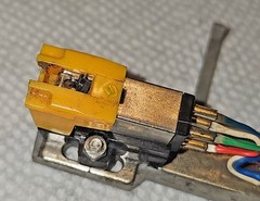 Vintage Akai Headshell with Cartridge – Universal SME Bayonet Connector
