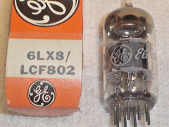 VINTAGE NOS GENERAL ELECTRIC 6LX8 LCF802 VACUUM TUBE TUBES USA TESTED TUB23022