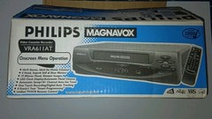 Philips Magnavox VRA611AT VHS VCR 4-Head Hi-Fi Player New In Box /Opened Box