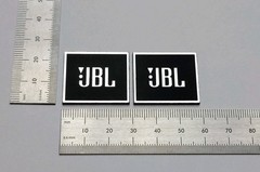 JBL L100 Speaker Badge Logo Emblem Premium 3D Silver Pair With 3M Adhesive