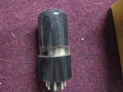 NOS Tung-Sol Black Glass JAN CTL 6F6GT tube. Test 101% emissions & 103% gm. 1947