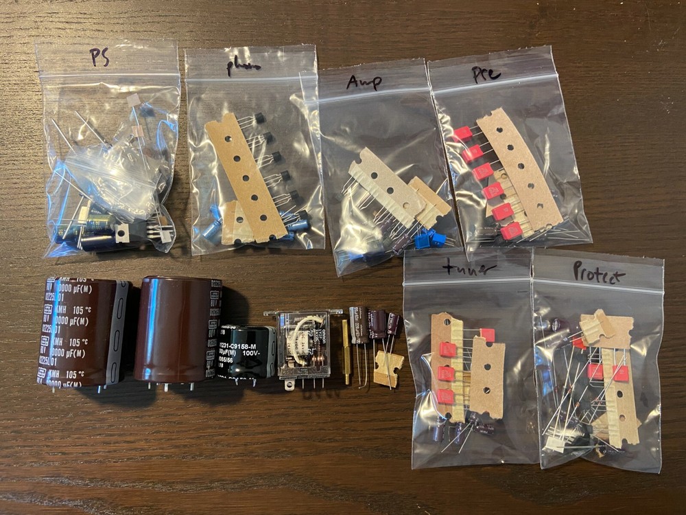 Pioneer SX-727 Complete Rebuild Kit High-Quality Receiver Recap Caps Transistors