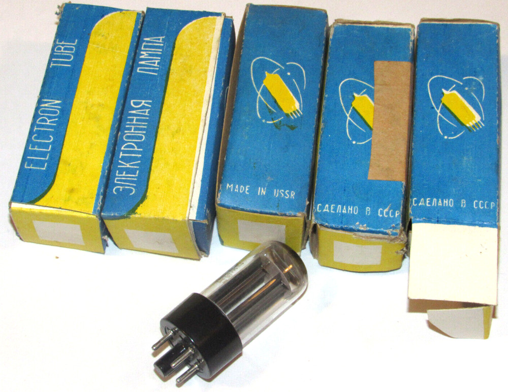 5 NEW SOVTEK 5Y3GT VACUUM TUBES IN BOXES! NOS! USSR! VINTAGE!