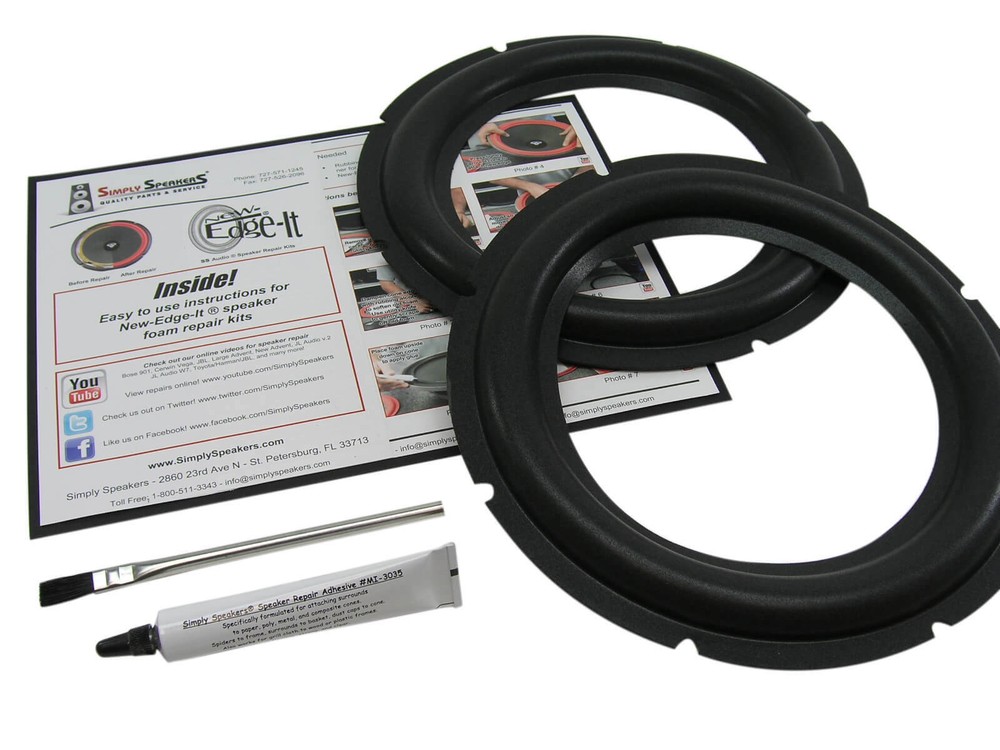 Rockford Fosgate HE2 Series 10″ Subwoofer Speaker Foam Surround Repair Kit
