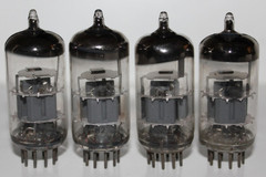 4 X Amperex Bugle Boy 6DJ8 / ECC88 tubes, made in Holland, Tested Excellent (45)