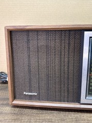 Works!! Vtg MCM Wood Grain PANASONIC #RE-6286 AM/FM Tabletop RADIO /Japan