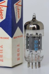 12AX7 ECC83 SINGLE TUBE VERY RARE TAIWAN VIDEON 1960s 1700/1700 (106%/106%)