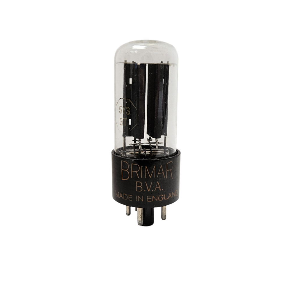 5Y3GT BRIMAR BLACK BASE NOS VALVE TUBE (LC92)