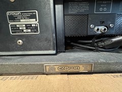Vintage Crown IC150 Stereo Preamplifier and DC150A Poweramp/matching wood cases