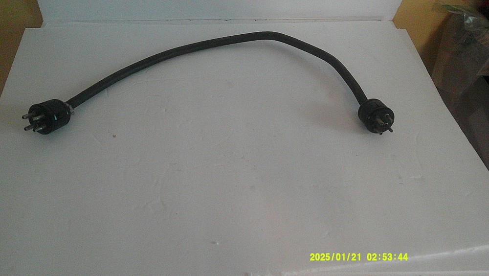 Vintage Male to Male Cable Mount Amphenol Plug 4-pin, Leslie Hammond 22″
