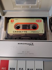 Vintage AirCastle Solid State Cassette Tape Recorder AC DC Working Condition