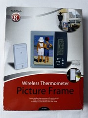 RADIO SHACK WIRELESS THERMOMETER & PICTURE FRAME 63-1093 NOS VTG Radio Shack