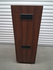 Vintage Denon Stereo Cabinet Rack Stand Audio Equipment 5 Tier Record Holder