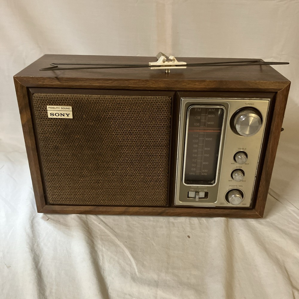 Vtg Retro Sony ICF-9650W Fidelity Sound AM/FM Radio Tested Works Free Shipping!