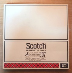 SCOTCH 3M TAPE 207 – REEL TAPE – 3600ft / 1100m – 10.5″ / 26.5cm SEALED NOS