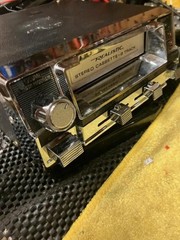 8 TRACK AND CASSETTE PLAYER PLAY BOTH 1- UNIT SERVICED VIDEO
