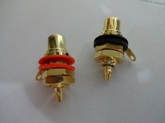 GOLD PLATED RCA JACK SET FITS HAFLER PHASE LINEAR AND MANY MORE