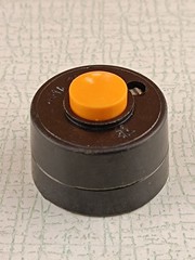 Vintage Soviet USSR Push button, Call Button, Switch, Carbolite