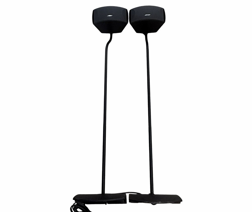 Bose 161 Speakers with Genuine UFS-20 Bose Floor Stands Pair 36” Connects To 123