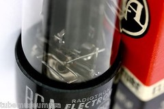 1950s NOS RCA 5Y3GT BLACKPLATE Rectifier D Getter NIB OVP AMPLITREX TESTED L@@K!