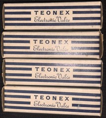 EL86/6CW5 NIB NOS Factory Date Matched Quad Teonex Valves England Boxes Tubes