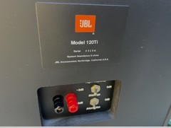 JBL 120TI PAIR EMPTY CABINETS ONLY NETWORKS & FRONT GRILLS INCLUDED