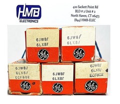 LOT OF 5 GE 6JW8/6LX8 VACUUM TUBES