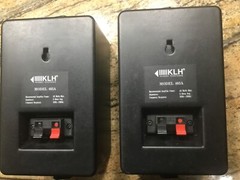 KLH 403-A Bookshelf / Wall mount Stereo Speakers Linear Dynamics Black