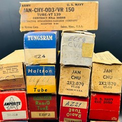 Mixed NOS NIB Used Vintage Tube Lot JAN RCA Philips Haltron VT119 VR150