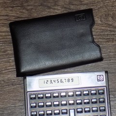 HP 15C Scientific Calculator Hewlett Packard Vintage Voyager Series Black Case