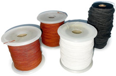 4 Reels Dial Cord Radio, different Cal. 1.5mm, 7mm, 6mm, and 5mm. NOS Heavy cord