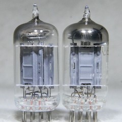 Matched Pair Tung-Sol 12AX7/ECC83 Long Plate Square Getter Very Strong USA