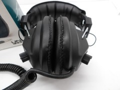 Vintage HD-3030 Stereo Mono Headphones Black Padded Volume Control, Tested!!