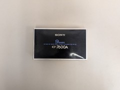 SONY ICF-7600A 9Bands Portable Radio w/ Box Mint Condition