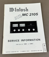 Mcintosh MC 2105 Amplifier Service Manual D-43