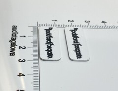 Rockford Fosgate Speaker Badge Logo Custom Made Aluminum Pair SMALL SIZE