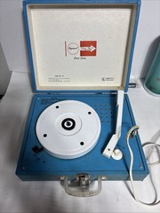 Imperial Party Time Blue Record Player Turntable Model 100 Vintage