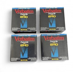 Verbatim DataLife 3.5” MicroDisks 10 Pack MF 2HD Sealed IBM 4 Sets