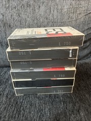 Lot Of 6 Sony Ed L-750 Beta Tapes New Sealed