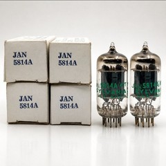 NOS JAN Sylvania 5814A Code-Matched Quad 10-74 Platinum Matched Low Noise