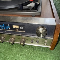 RARE HH Scott Type 715 Combo Record Player Receiver Radio Wood Finish Read