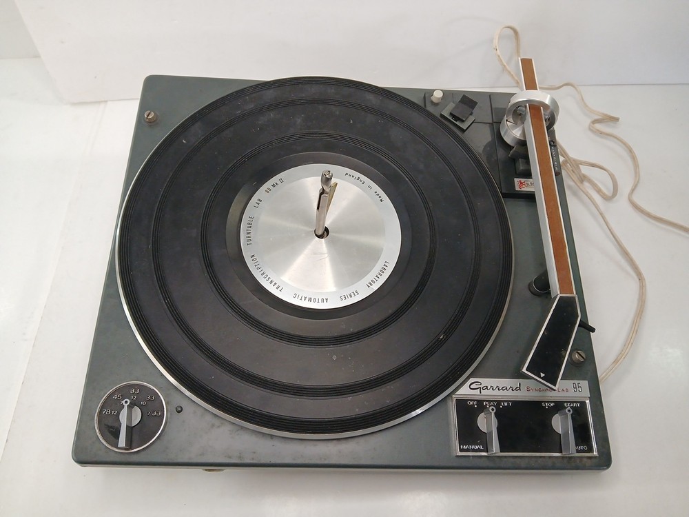 Parts Garrard Synchro-Lab 95 Turntable Chassis no cartridge or sled