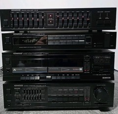 Vtg Stereo Kenwood KA-76 Stereo Amplifier, KX-56CW, GE-46 Equalizer, KT-56 Tuner